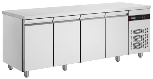 Inomak UBI7224 - Underbench Fridge, 4 Stainless Steel Doors, 2240mm