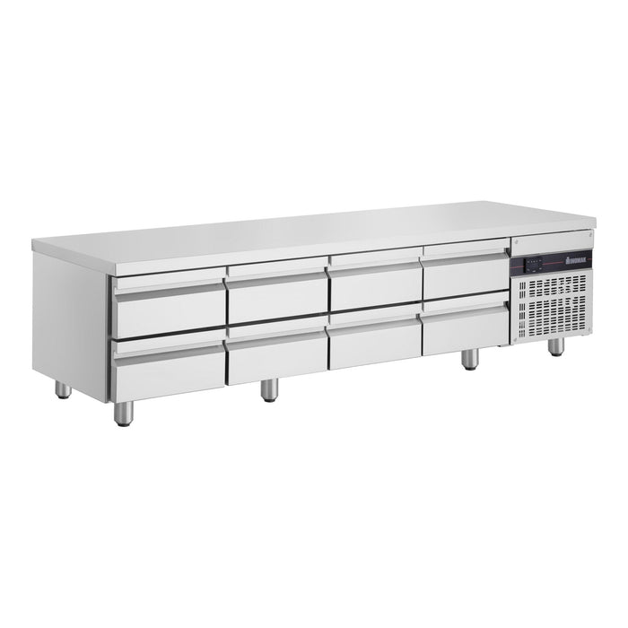 Inomak UBI72240LB - Low Boy Chef Base Fridge, 8 Drawers, 2240mm