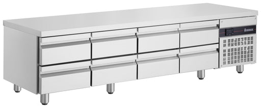 Inomak UBI72240LB - Low Boy Chef Base Fridge, 8 Drawers, 2240mm