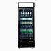 Bromic UC0550GDL-NR - Upright Display Fridge 546L, 1 Door, Flat Glass, Lightbox, 685mm