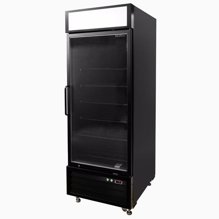 Bromic UF0550GDL-NR - Upright Display Freezer 546L, 1 Door, Flat Glass, Lightbox, 685mm
