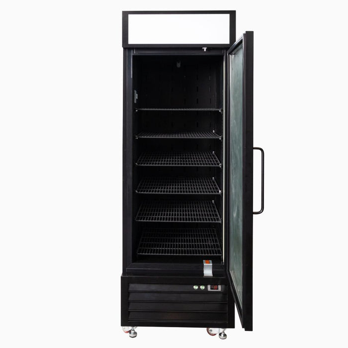 Bromic UC0550GDL-NR - Upright Display Fridge 546L, 1 Door, Flat Glass, Lightbox, 685mm