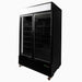 Bromic UC1250GDL-NR - Upright Display Fridge 1266L, 2 Door, Flat Glass, Lightbox, 1370mm