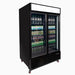 Bromic UC1250GDL-NR - Upright Display Fridge 1266L, 2 Door, Flat Glass, Lightbox, 1370mm