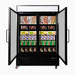 Bromic UF1250GDL-NR - Upright Display Freezer 1266L, 2 Door, Flat Glass, Lightbox, 1370mm