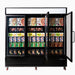 Bromic UF1980GDL-NR - Upright Display Freezer 1980L, 3 Door, Flat Glass, Lightbox, 2050mm
