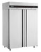 Inomak UFI1140SL - Slimline Upright Fridge, 2 Stainless Steel Doors, 1227L