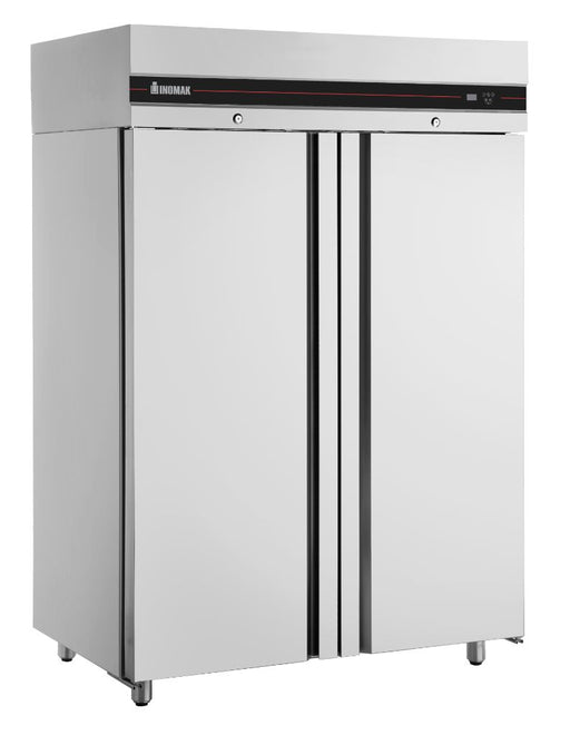 Inomak UFI1140 - Upright Fridge, 2 Stainless Steel Doors, 2/1 GN