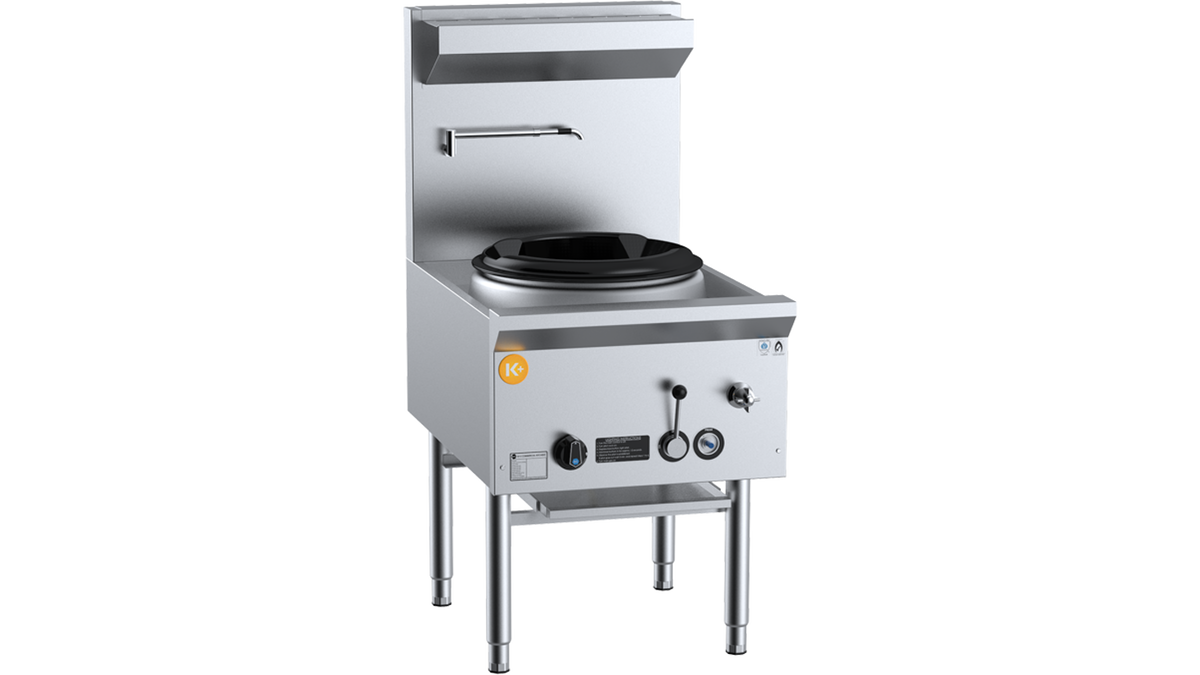 B+S K+ UFWWK-1 - 600mm Waterless Gas Wok Table 1 Hole