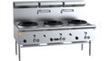 B+S K+ UFWWK-3 - 1800mm Waterless Gas Wok Table 3 Hole
