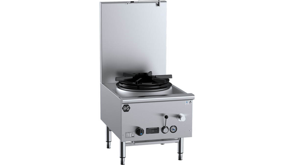 B+S Black UFWWSPD-1 - 600mm Waterless Gas Stock Pot Cooker