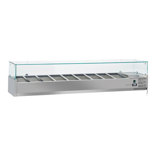 Anvil VRX2000 - Refrigerated Ingredient Well 2000mm, Glass Canopy