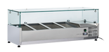 Anvil VRX1200 - Refrigerated Ingredient Well 1200mm, Glass Canopy