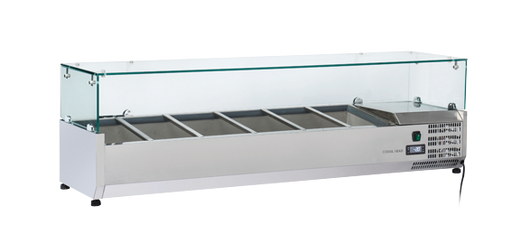 Anvil VRX1500 - Refrigerated Ingredient Well 1500mm, Glass Canopy