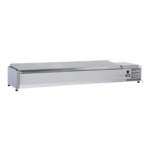 Anvil VRX1800S - Refrigerated Ingredient Well 1800mm, Stainless Steel Lid