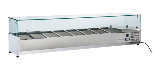 Anvil VRX1800 - Refrigerated Ingredient Well 1800mm, Glass Canopy