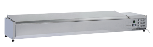 Anvil VRX2000S - Refrigerated Ingredient Well 2000mm, Stainless Steel Lid