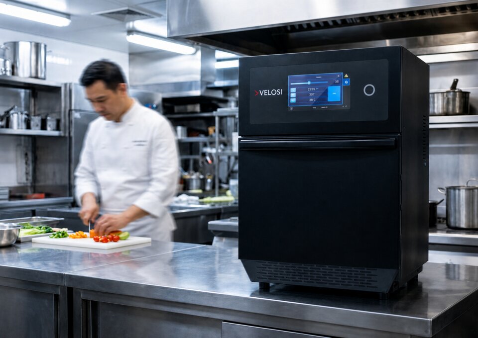 Velosi VEE-VHS015-BLK - Ventless High Speed Oven, Countertop, Black