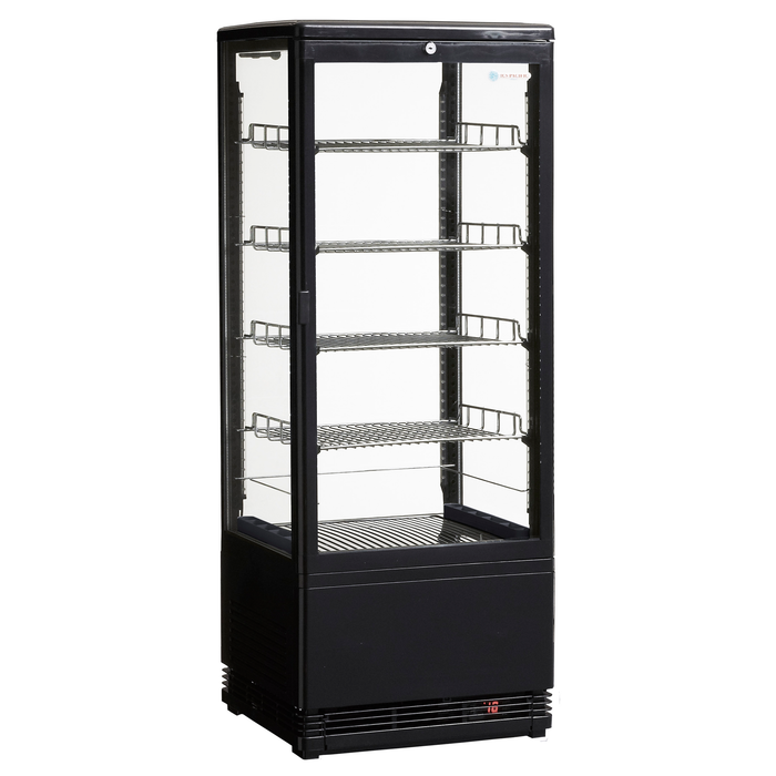 ICS Pacific Venice Tower - Four-Sided Glass Countertop Display Fridge 98L