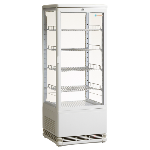 ICS Pacific Venice Tower - Four-Sided Glass Countertop Display Fridge 98L
