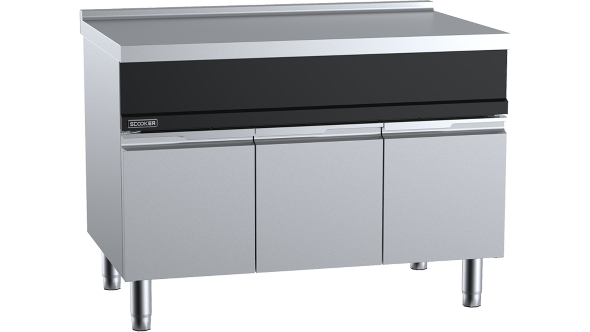 SCooker WT1200D750 - 1200mm Stainless Steel Infill Bench with Storage