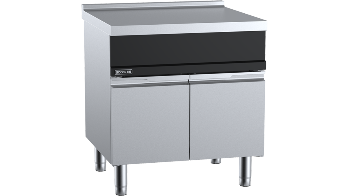SCooker WT800D750 - 800mm Stainless Steel Infill Bench with Storage