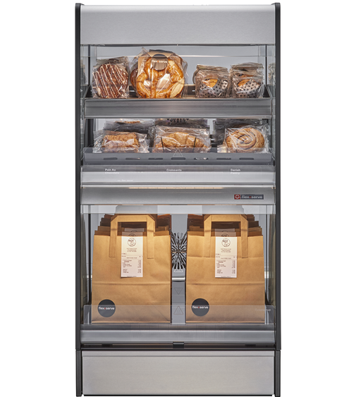 Flexeserve NUE-FXZNA60X2S - Zone Xtra Heated Display, 2 Tier Countertop, 600mm