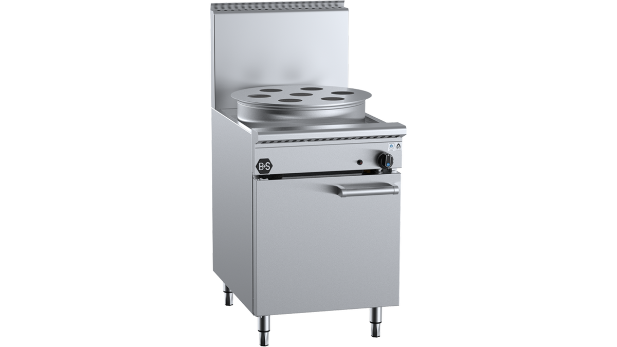 B+S Black YCJSF-1HE - 600mm Waterless Heat Exchange Gas Steamer