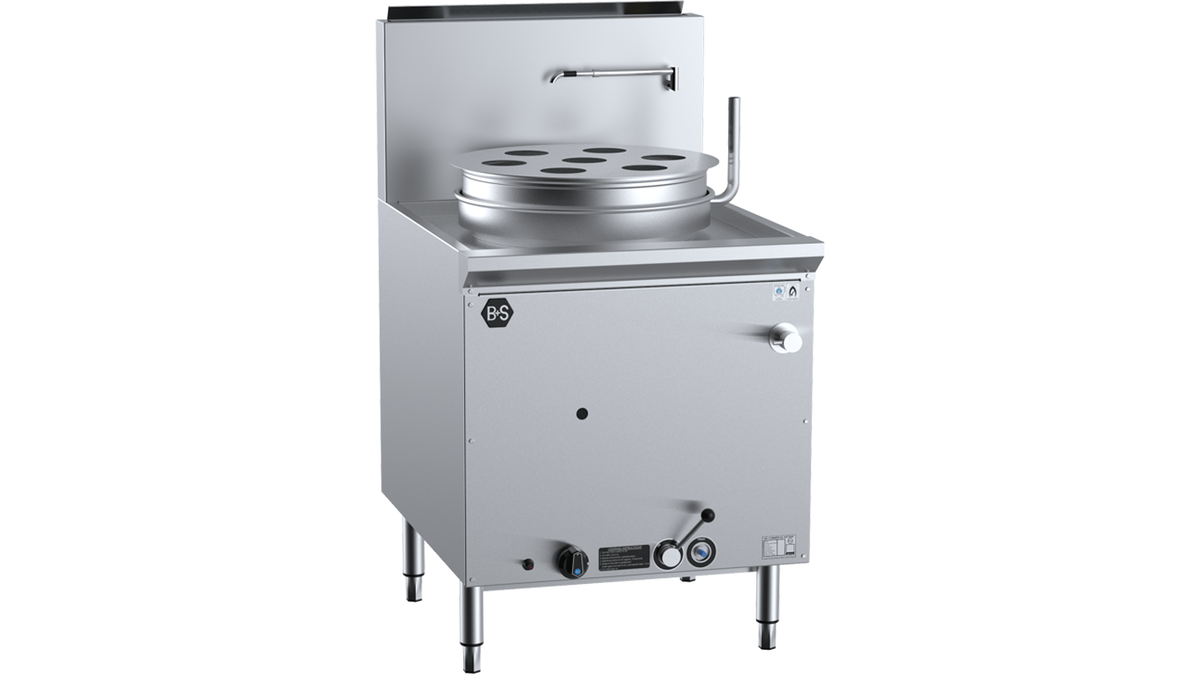 B+S Black YCJSF-1 - 750mm Waterless Gas Pot Steamer 64L