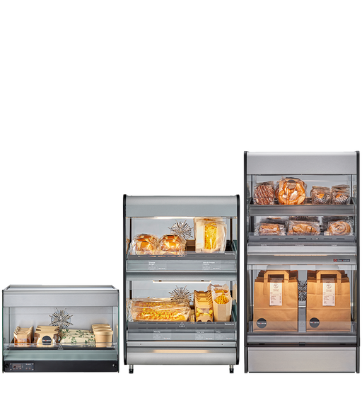 Flexeserve NUE-FXZNA60N2S - Zone Heated Display, 2 Tier Countertop, 556mm