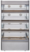 Flexeserve NUE-FXZNA60S4C - Zone Heated Display, 4 Tier Floor Standing, Curved, 556mm