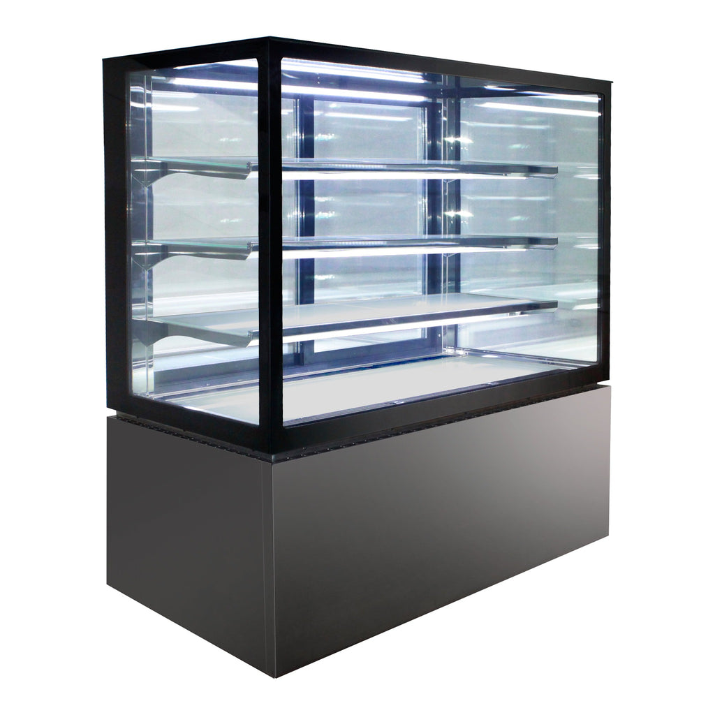 Anvil NDSV4750 - Square Glass Cake Display Fridge 4 Tier 1500mm