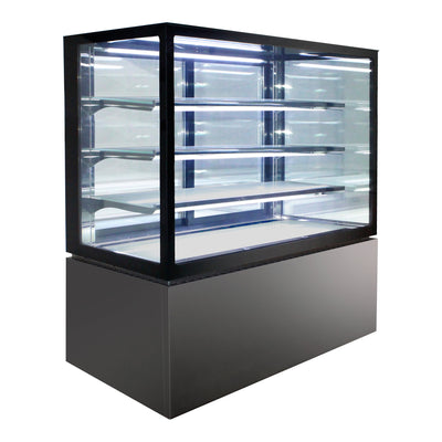 Anvil NDSV4760 - Square Glass Cake Display Fridge 4 Tier 1800mm