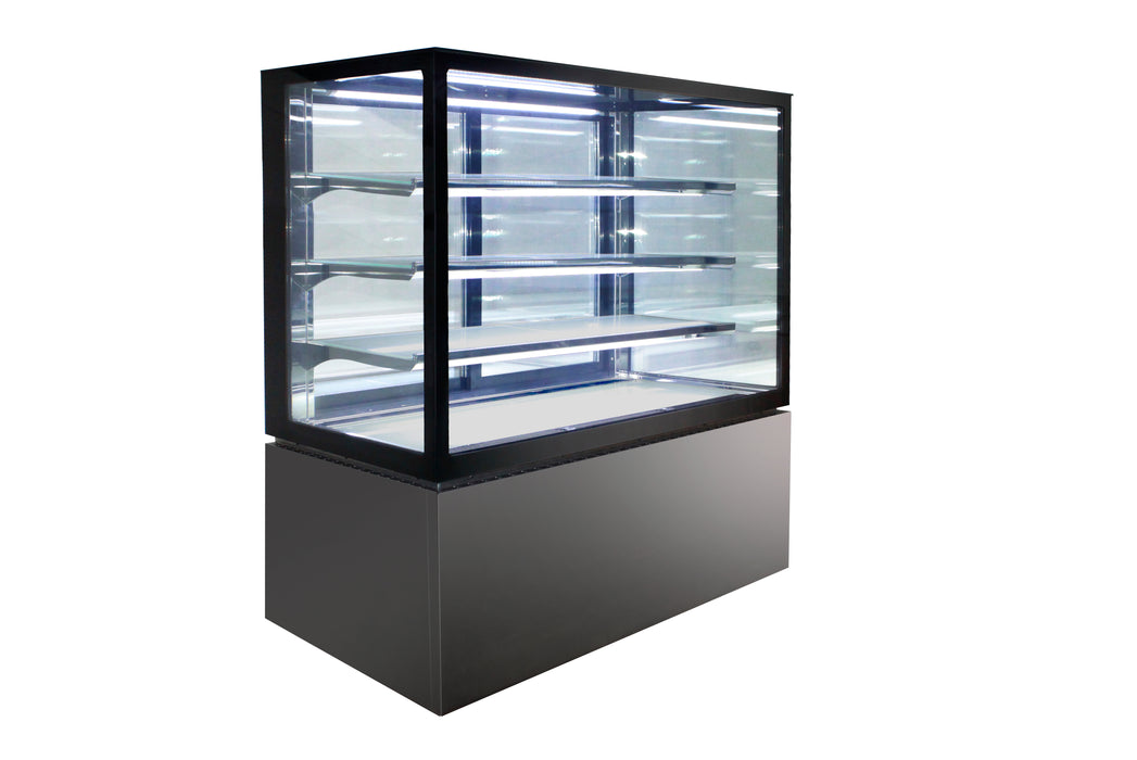 Anvil NDSV4760 - Square Glass Cake Display Fridge 4 Tier 1800mm