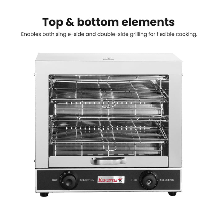 Benchstar AT-360BE - Electric Toaster Griller Salamander with Timer - image 4