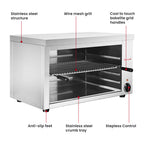 Benchstar AT-937E - Electric Salamander Grill with Timer, 4kW, 800mm - image 3