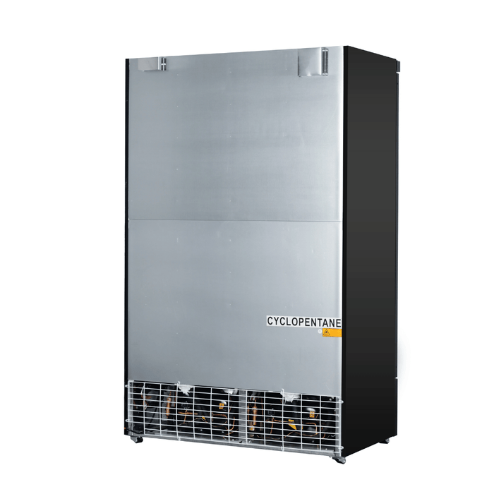FED Thermaster LG-1000BGBMF - Double Glass Door Supermarket Display Freezer Black 1043L - image 4
