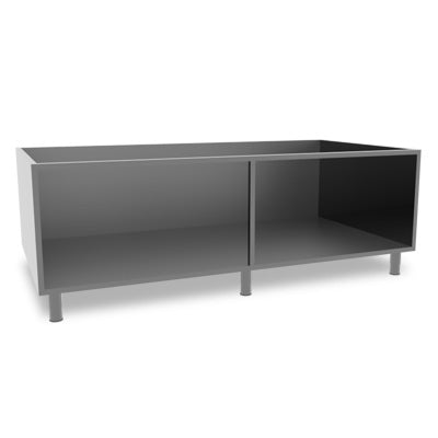 Baron 70VA160 - Queen 7 Stainless Steel Open Cabinet 1600mm