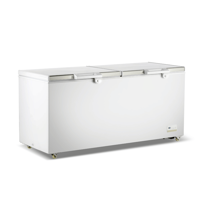 FED Thermaster BD600F - Stainless Steel Double Lid Chest Freezer 600L