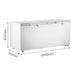 FED Thermaster BD750F - Stainless Steel Double Lid Chest Freezer 750L - image 2
