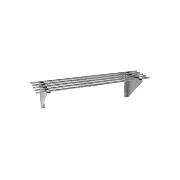 Modular Systems 0600-WSP1 - Stainless Steel Pipe Wall Shelf 600 x 300mm