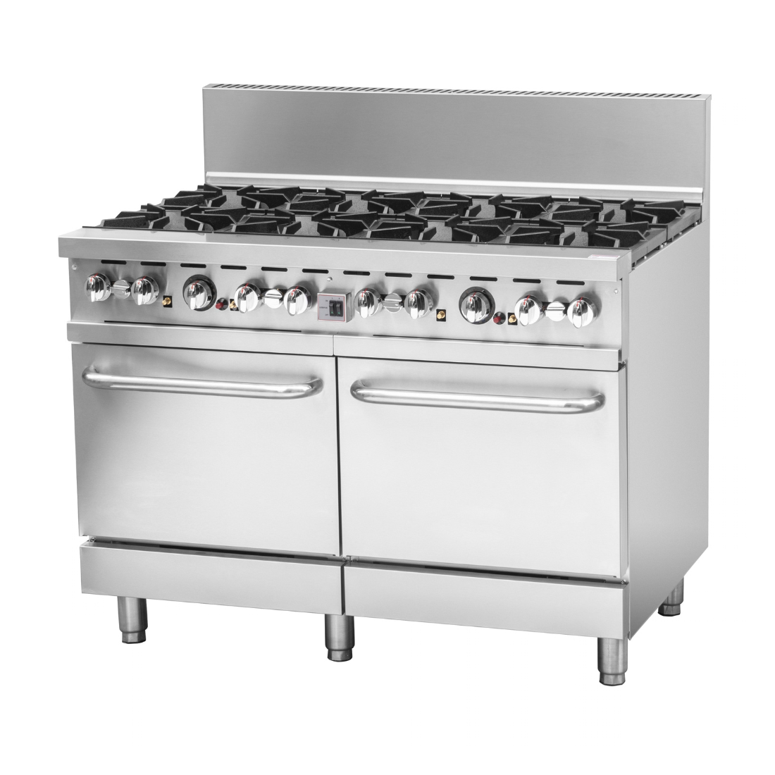 Brenner BREG8RO-1200 - Forge 800 Series 8 Burner Gas Range with Double Fan Forced Oven 1200mm