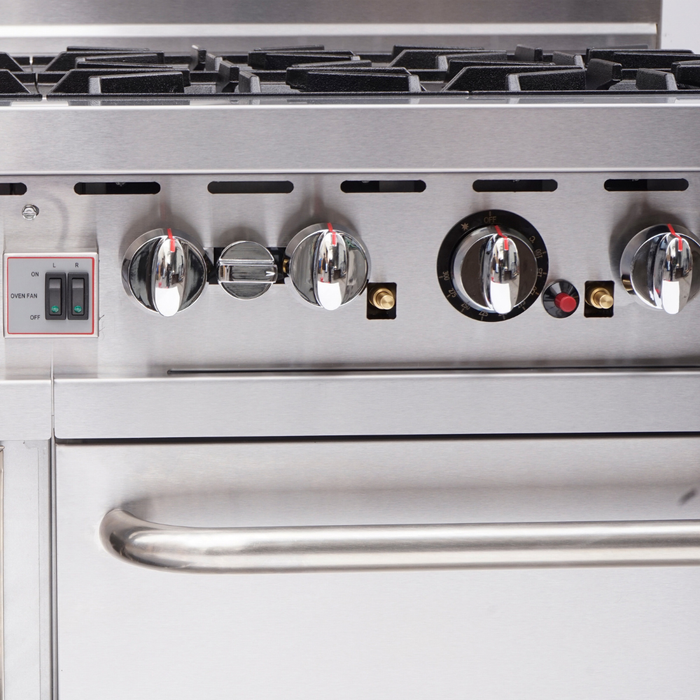 Brenner BREG8RO-1200 - Forge 800 Series 8 Burner Gas Range with Double Fan Forced Oven 1200mm - image 7