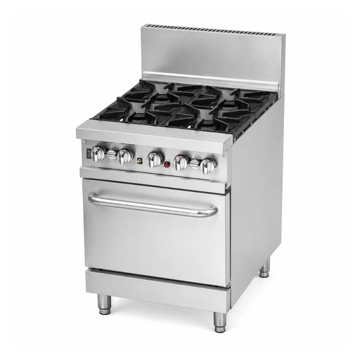 Brenner BREG8RO-600 - Forge 800 Series 4 Burner Gas Range with Fan Forced Oven 600mm