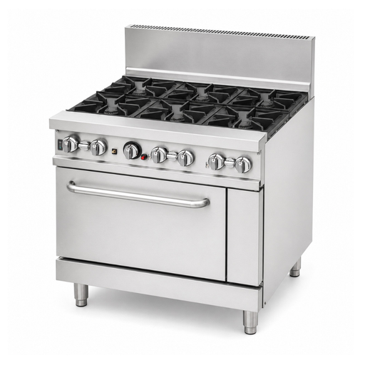 Brenner BREG8RO-900 - Forge 800 Series 6 Burner Gas Range with Fan Forced Oven 900mm