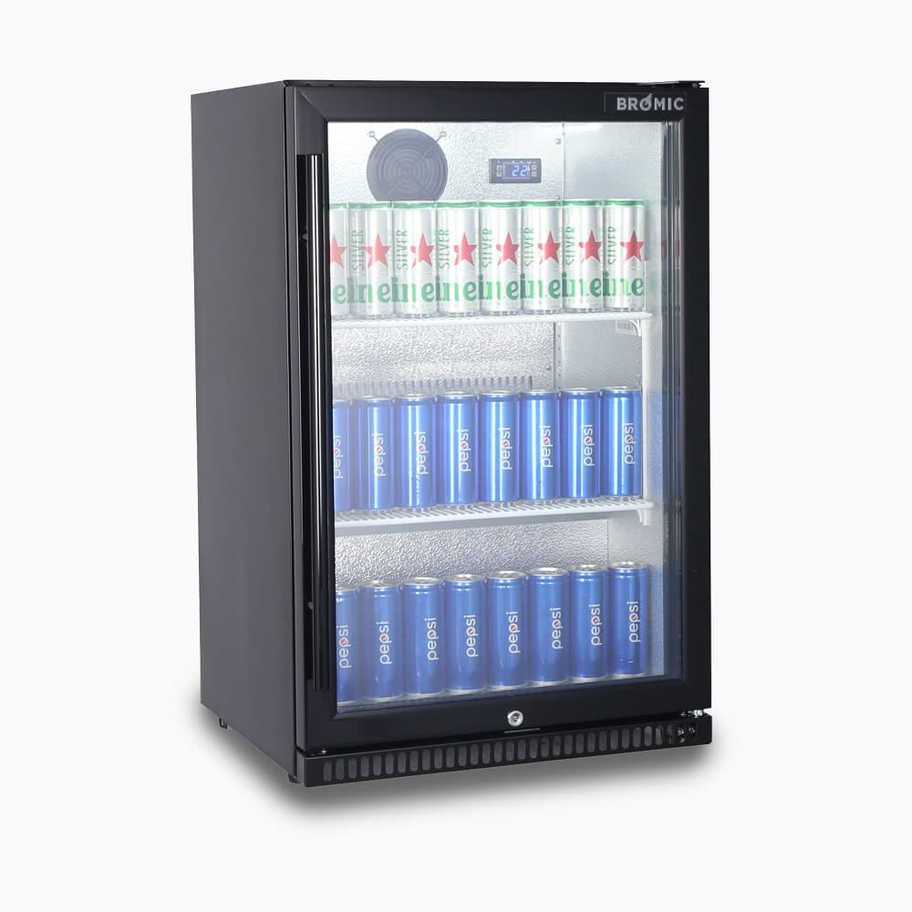 Bromic BB0120GD-NR-1 - Back Bar Fridge 118L, 1 Door, Hinged, 555mm