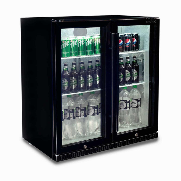 Bromic BB0200GD-NR-1 - Back Bar Fridge 190L, 2 Doors, Hinged, 865mm