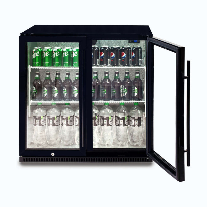 Bromic BB0200GD-NR-1 - Back Bar Fridge 190L, 2 Doors, Hinged, 865mm