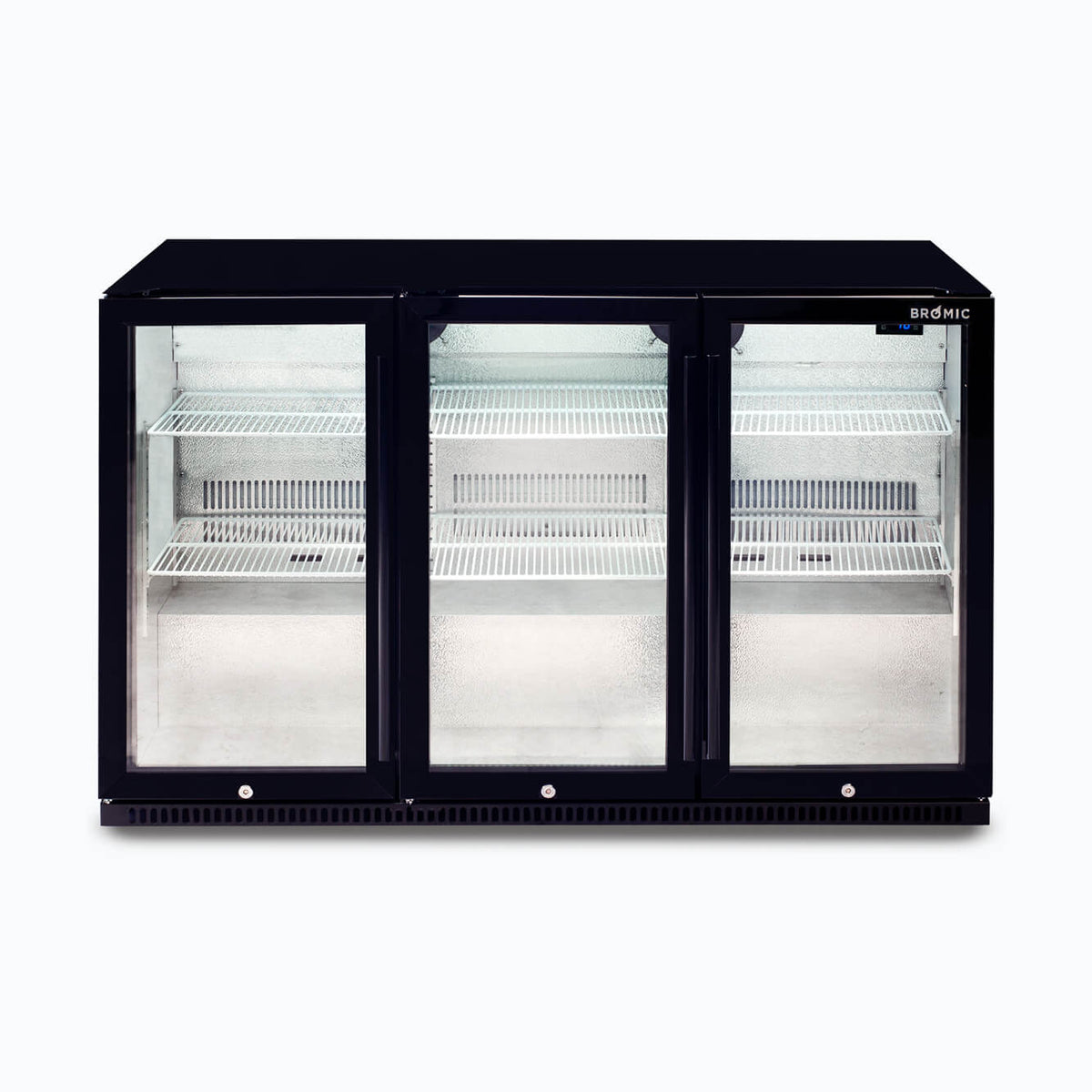 Bromic BB0330GD-NR-1 - Back Bar Fridge 307L, 3 Doors, Hinged, 1350mm