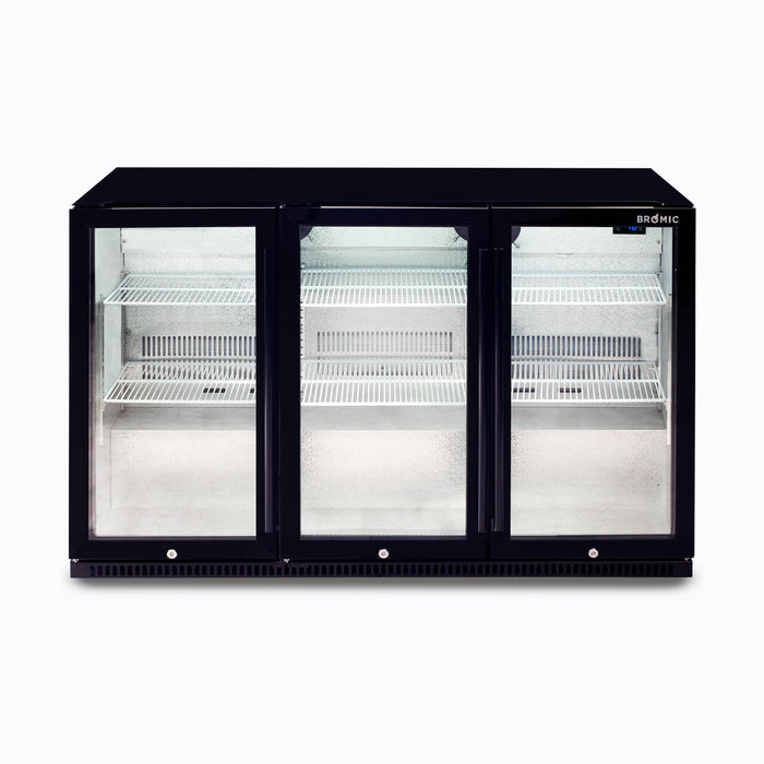 Bromic BB0330GD-NR-1 - Back Bar Fridge 307L, 3 Doors, Hinged, 1350mm